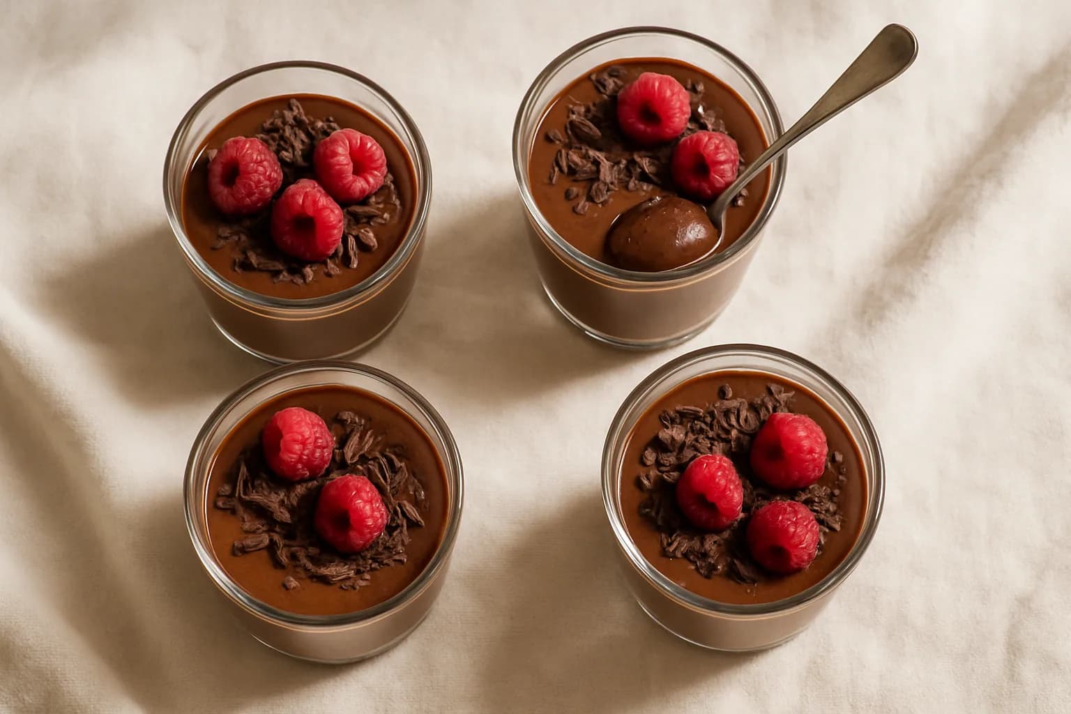 Chocolate cottage cheese mousse