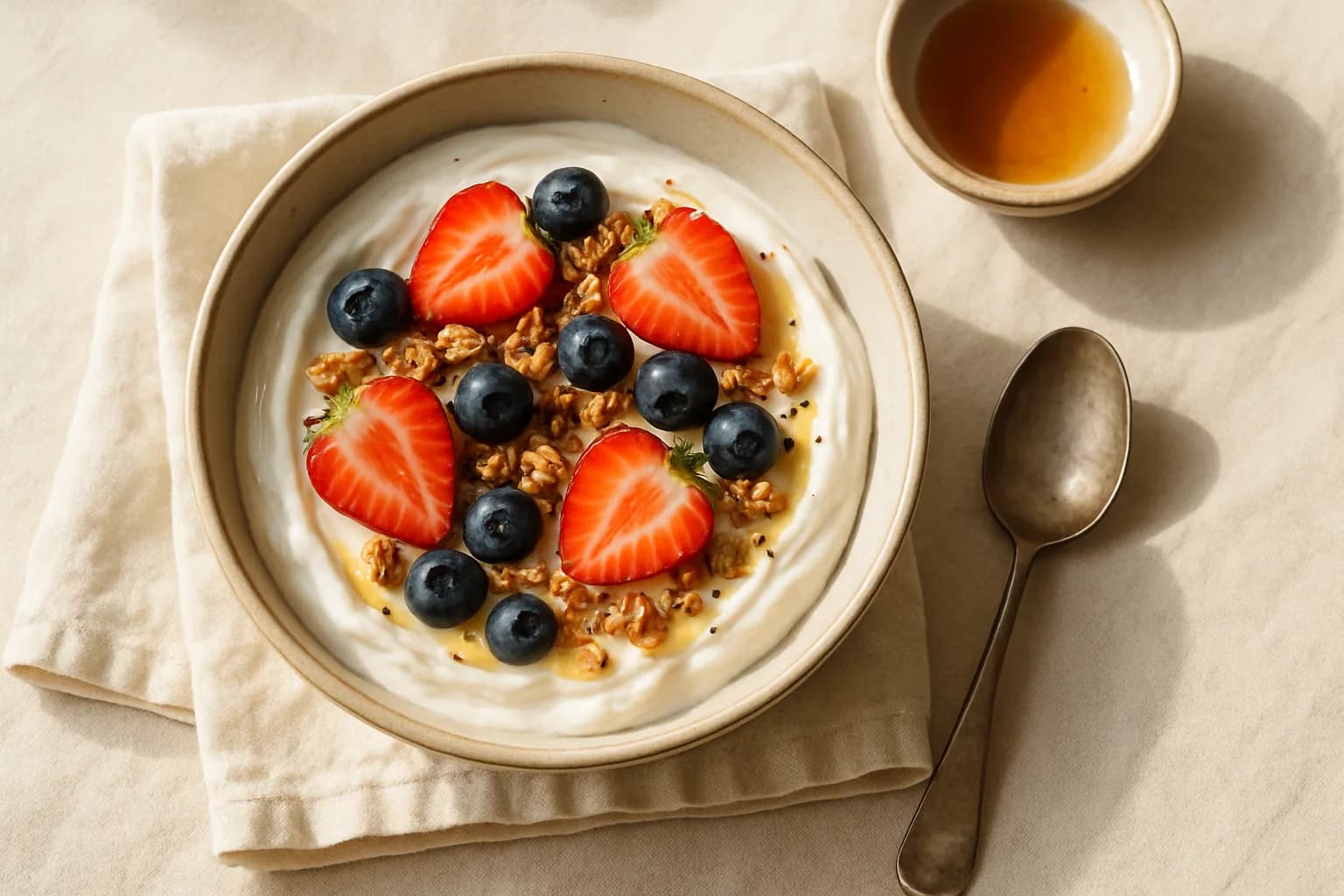 Greek yogurt berry bowl
