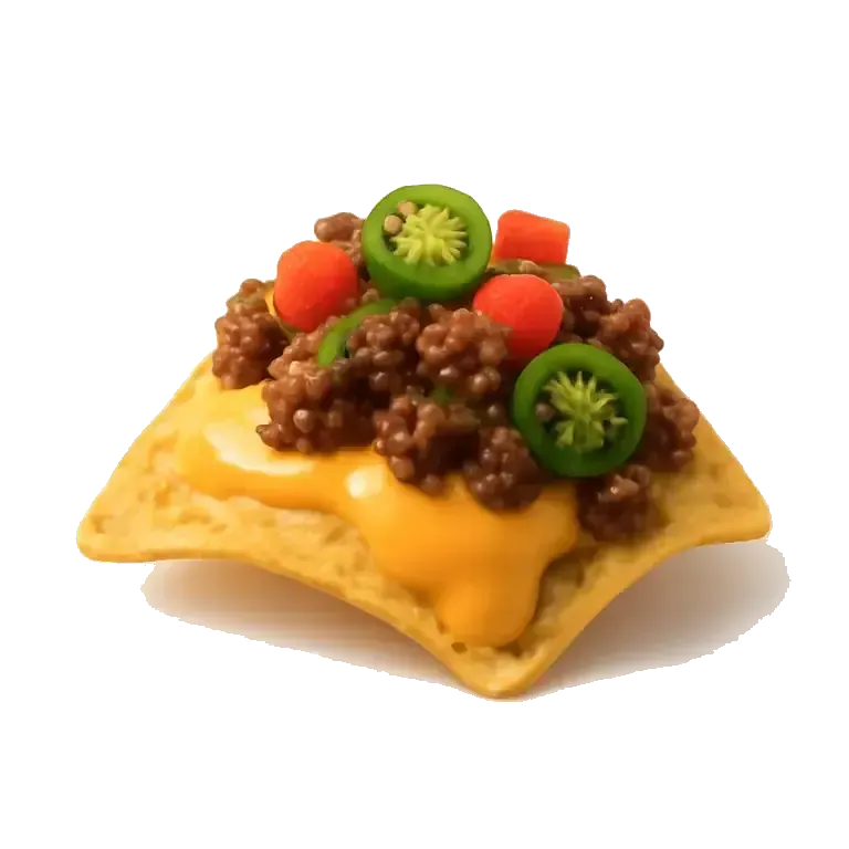Beef nachos