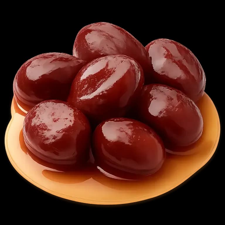 Canned plums in syrup