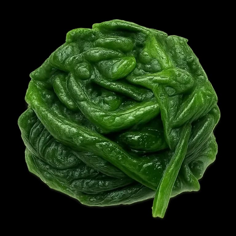 Cooked spinach