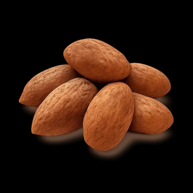 Flavored almonds