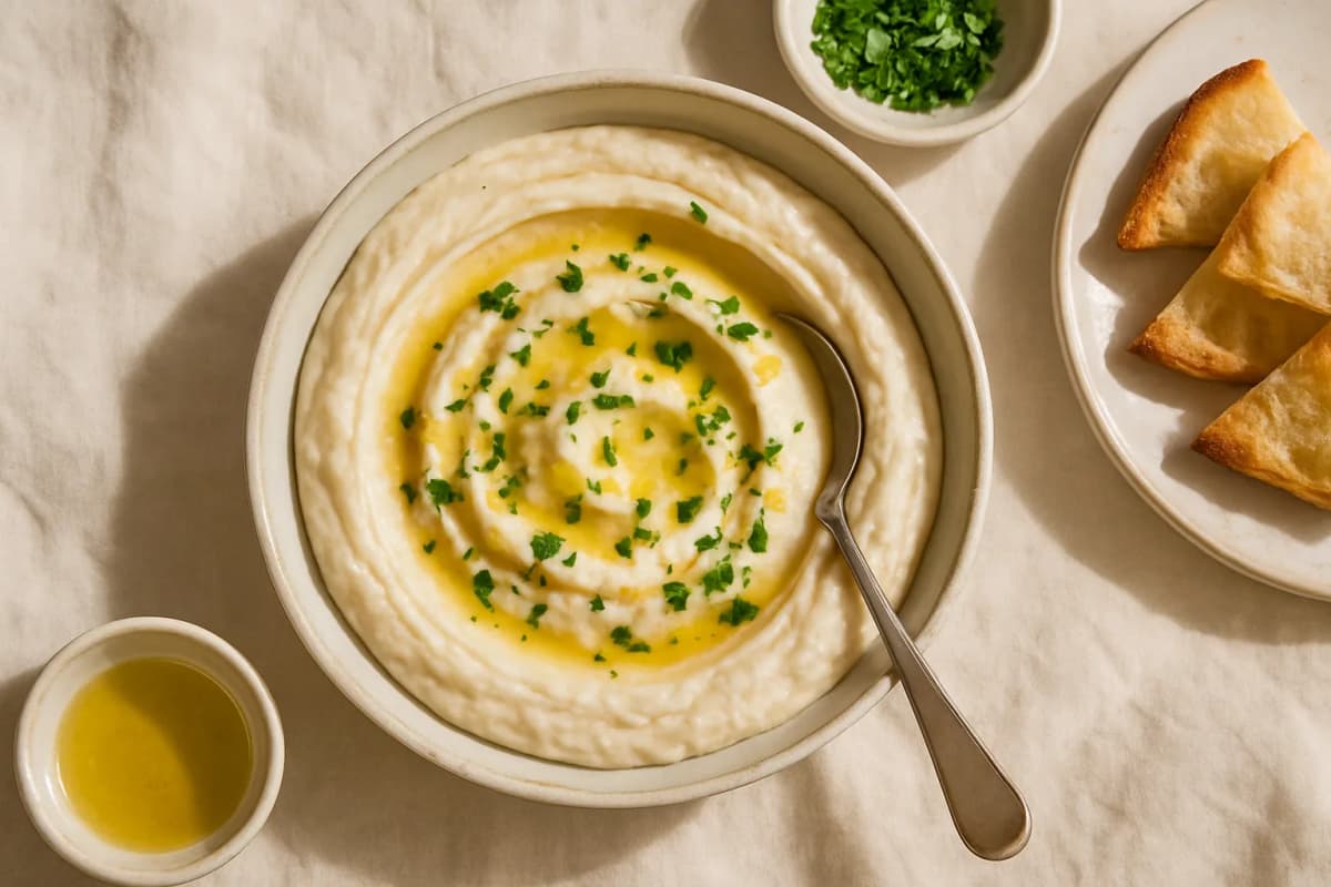 Lemony white bean dip