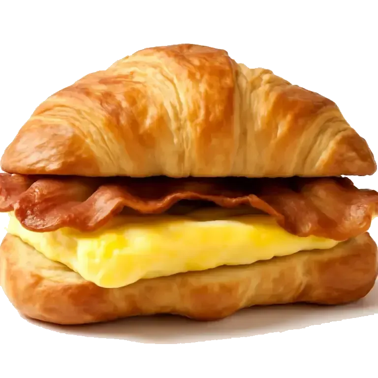 Bacon egg croissant