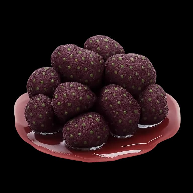 Canned blackberries in syrup