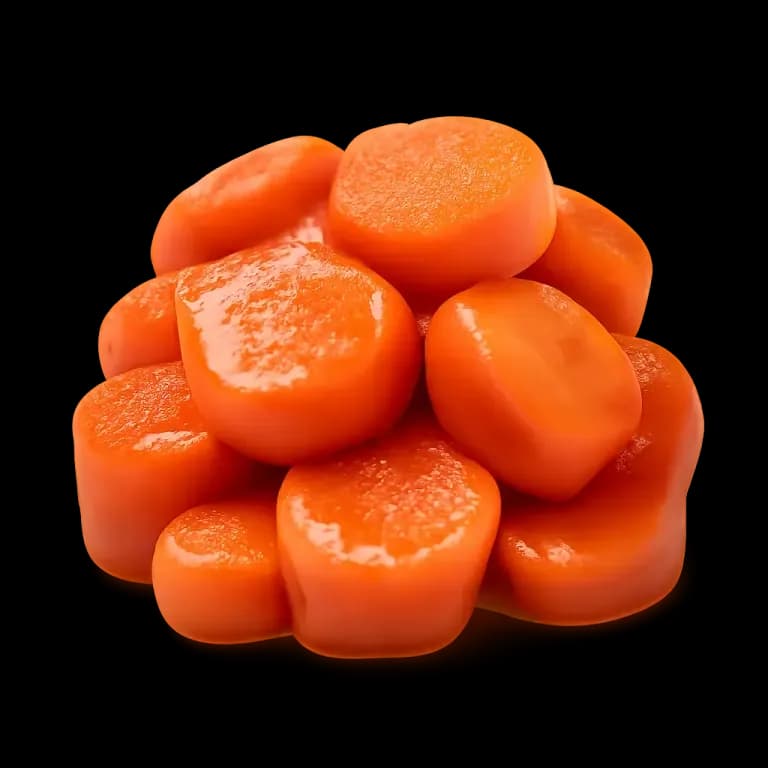 Canned carrots with oil
