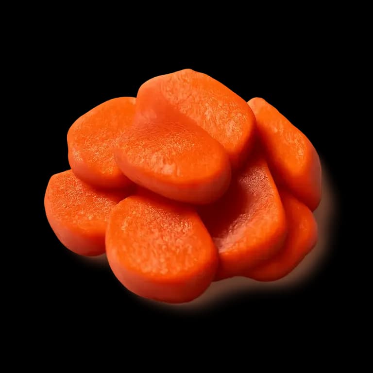 Cooked carrots