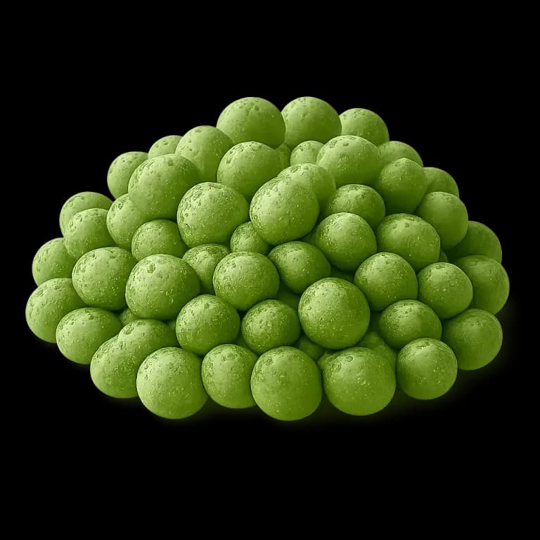 Cooked frozen green peas