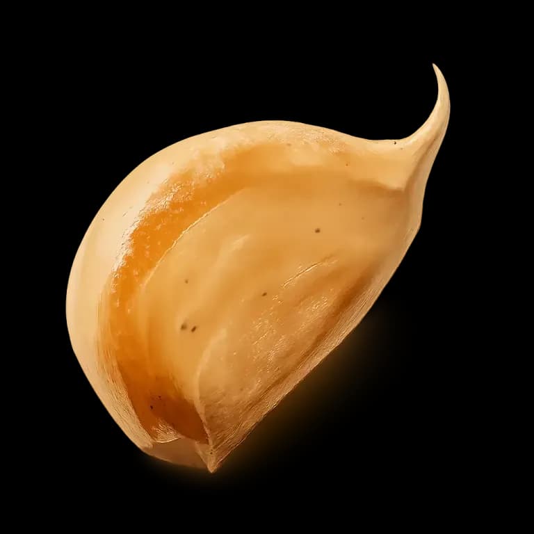 Cooked garlic