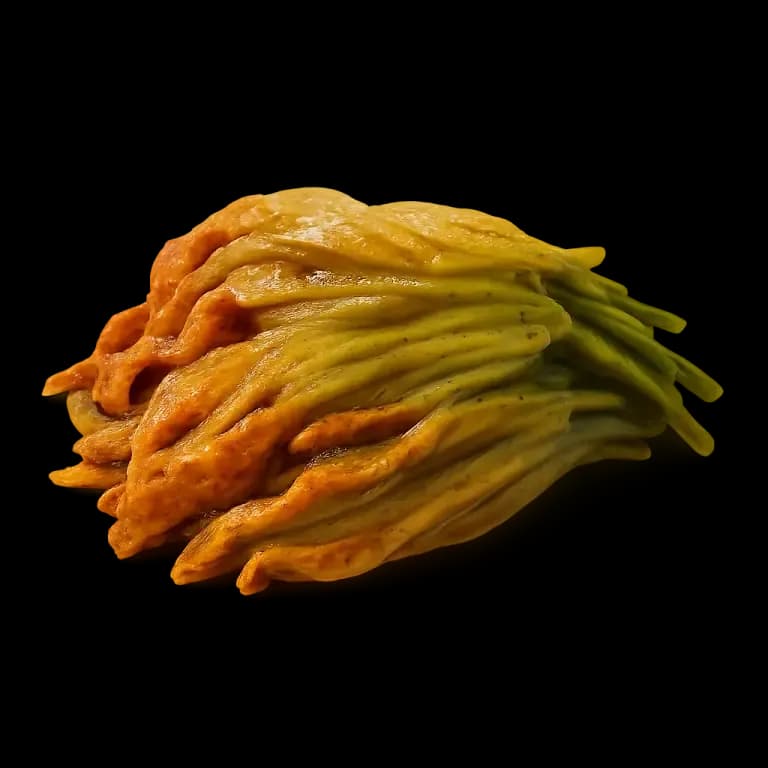Cooked pumpkin flowers