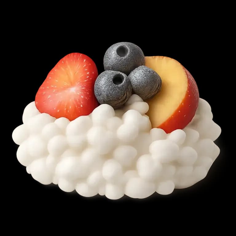 Cottage cheese with fruit