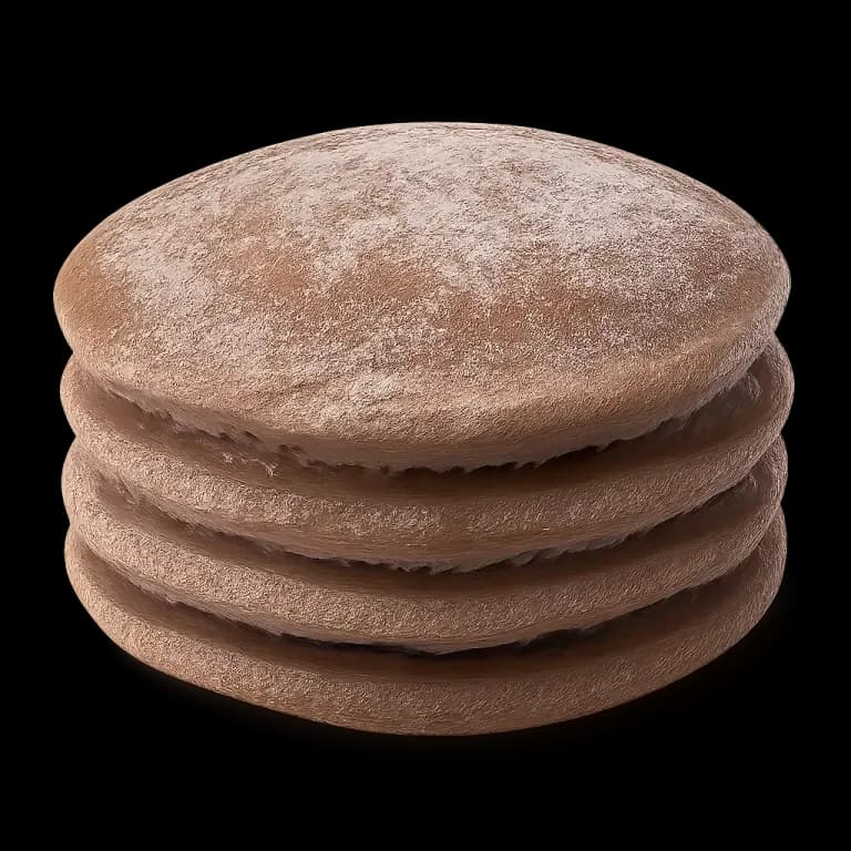 Frozen chocolate pancakes