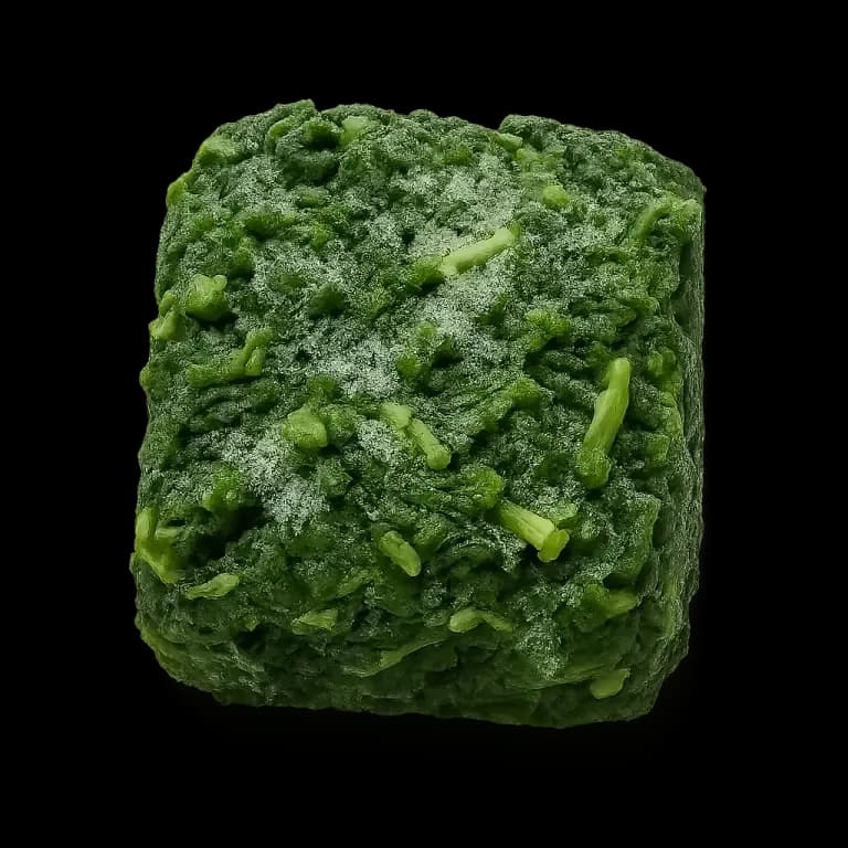 Frozen cooked kale