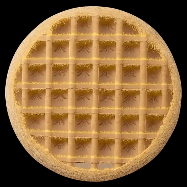 Frozen whole grain waffle