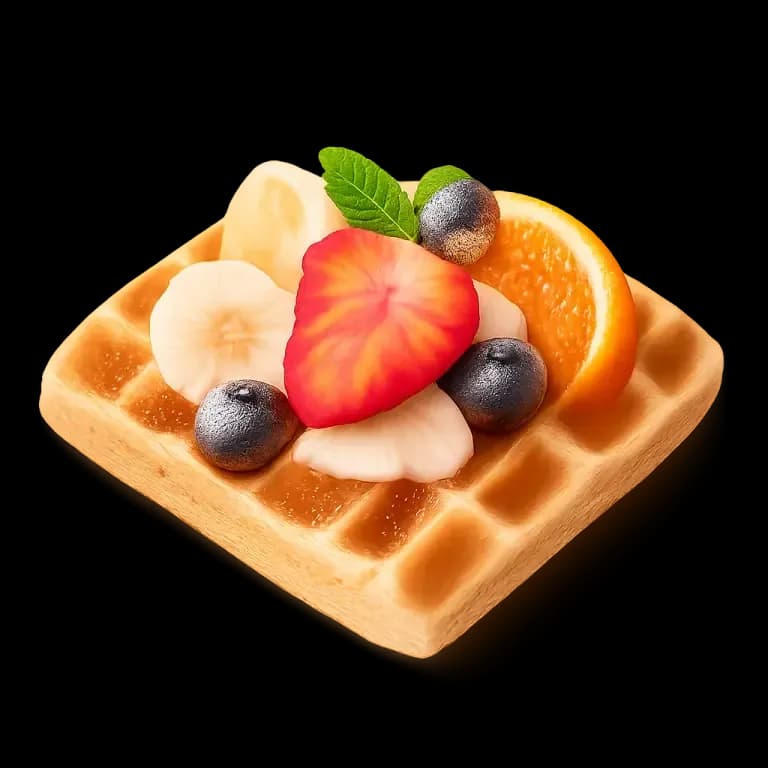Fruit waffle