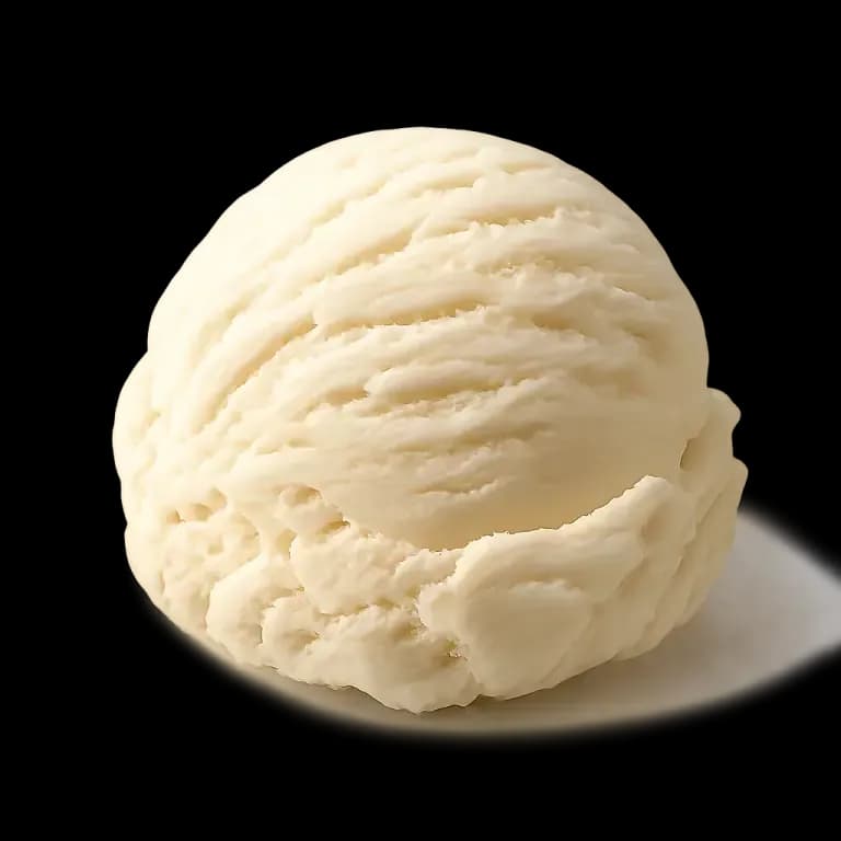 Light vanilla ice cream
