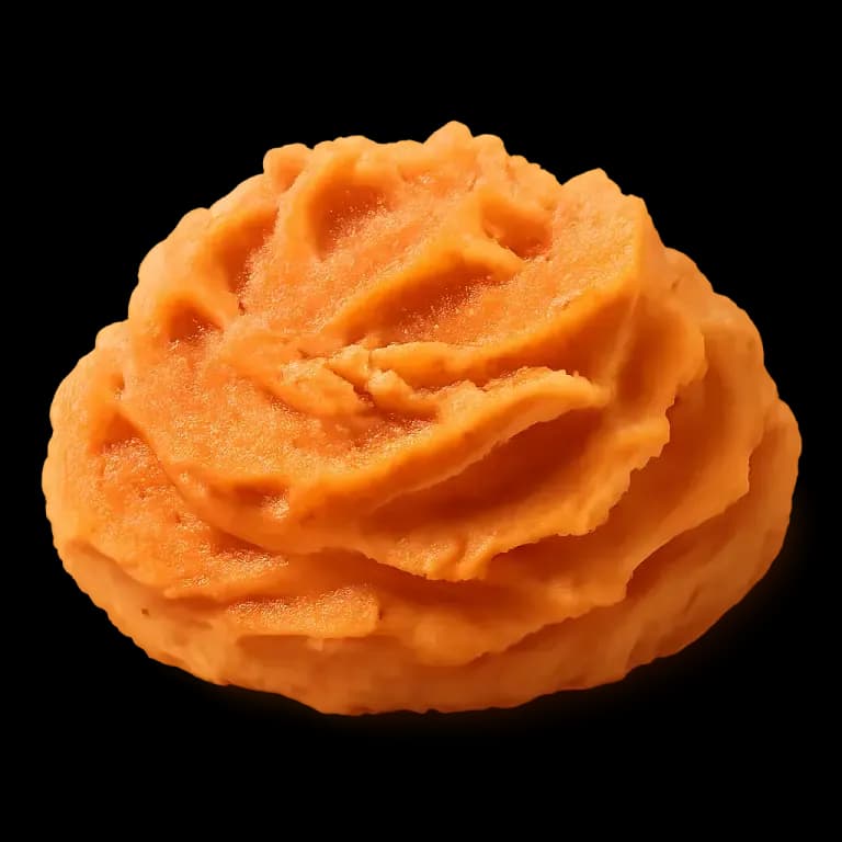 Mashed sweet potato