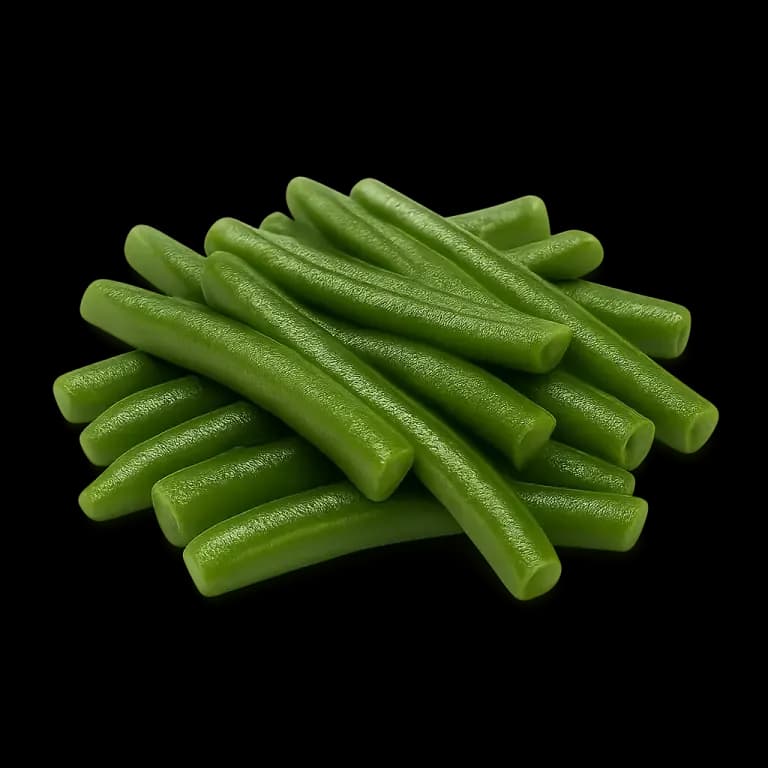 Microwaved green beans