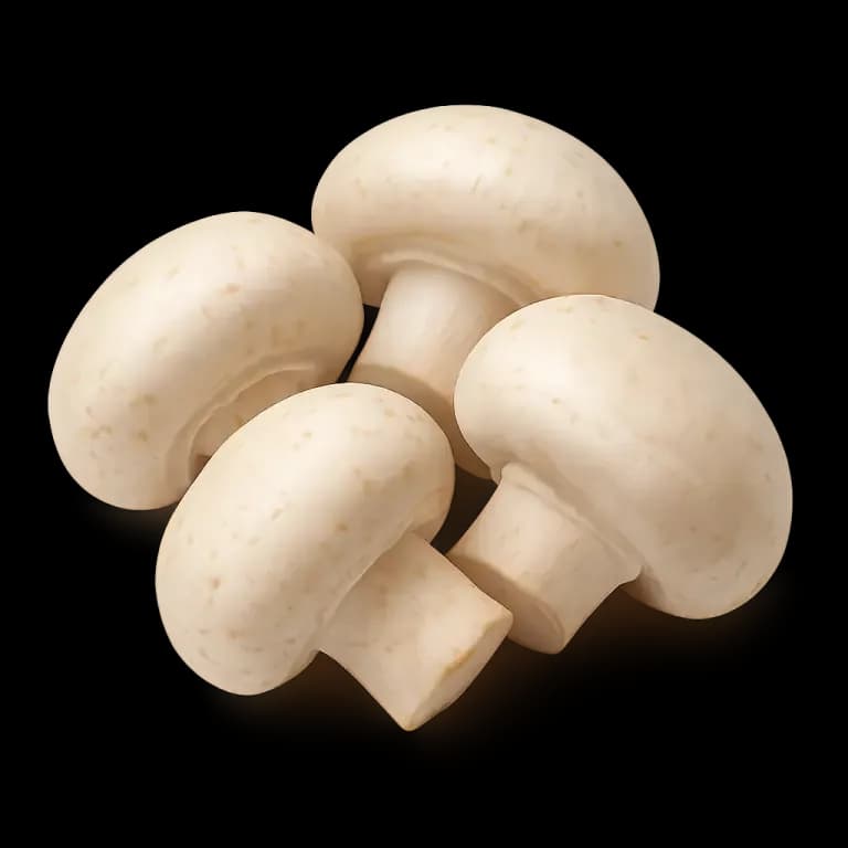 White button mushrooms
