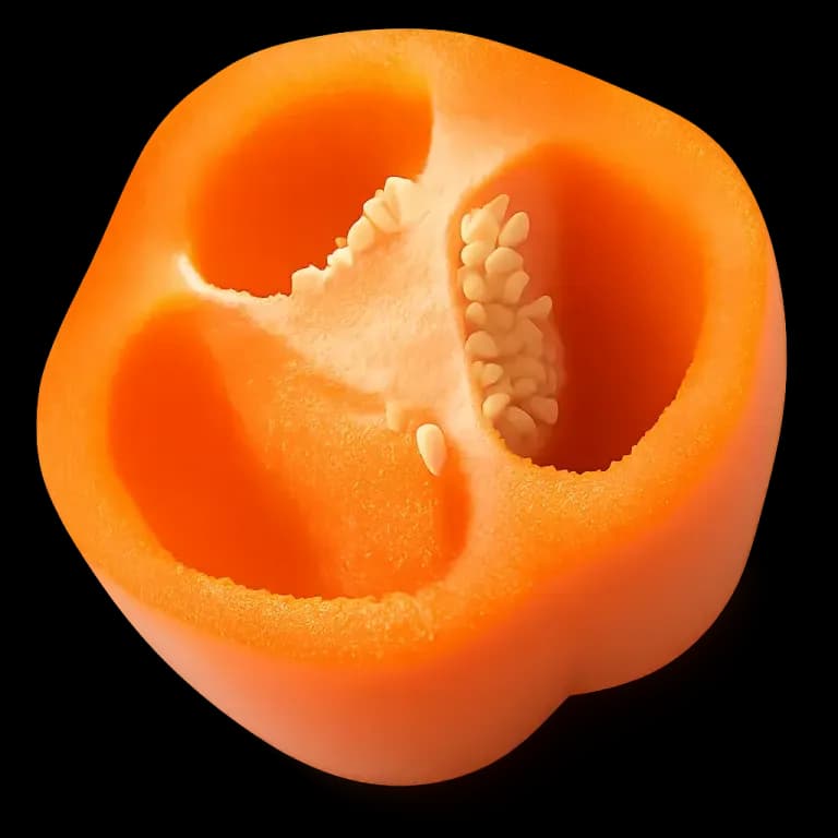 Orange bell peppers
