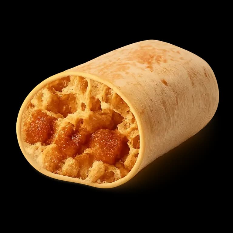 Pork cheese burrito
