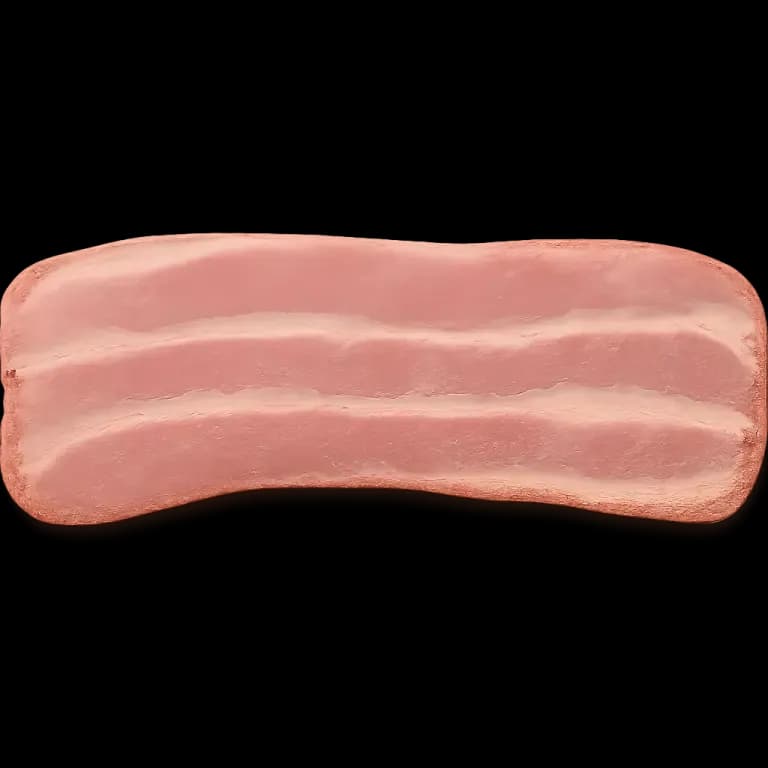 Raw turkey bacon