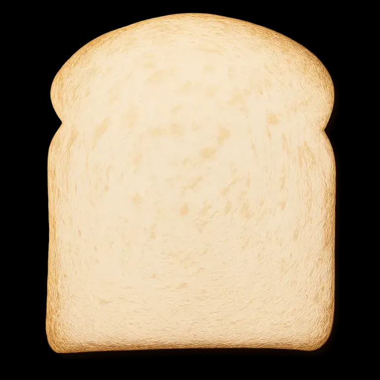 Reduced-calorie white bread