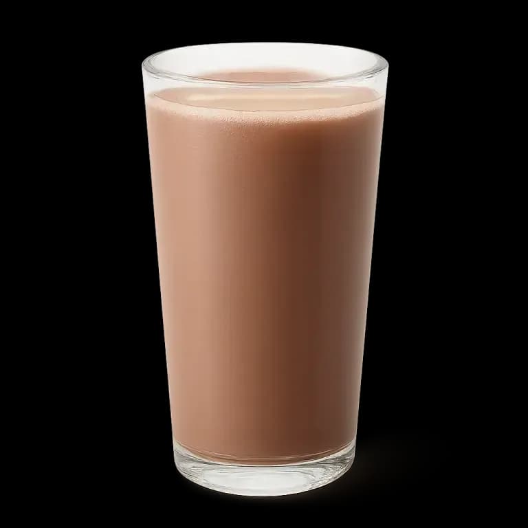 Reduced sugar chocolate milk
