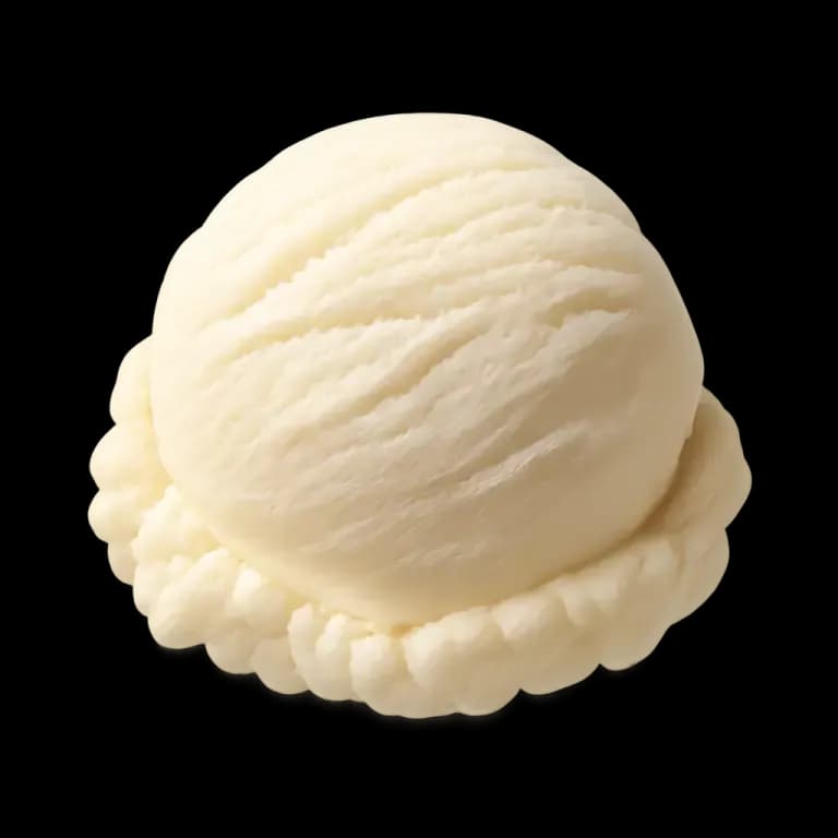Rich vanilla ice cream