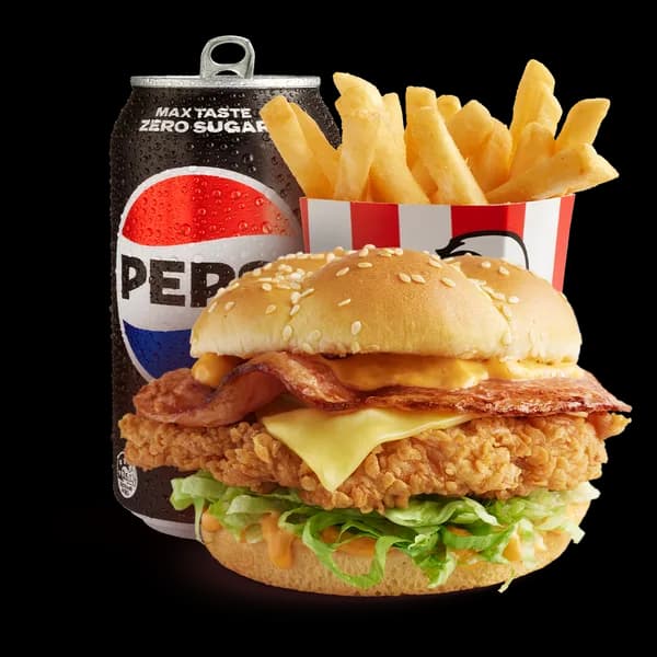Zinger Bacon & Cheese Burger Combo