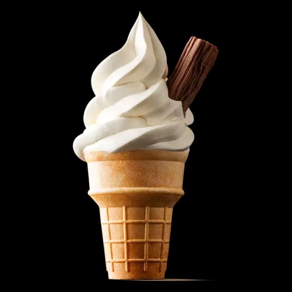 SOFT SERVE CONE WITH CADBURY FLAKE