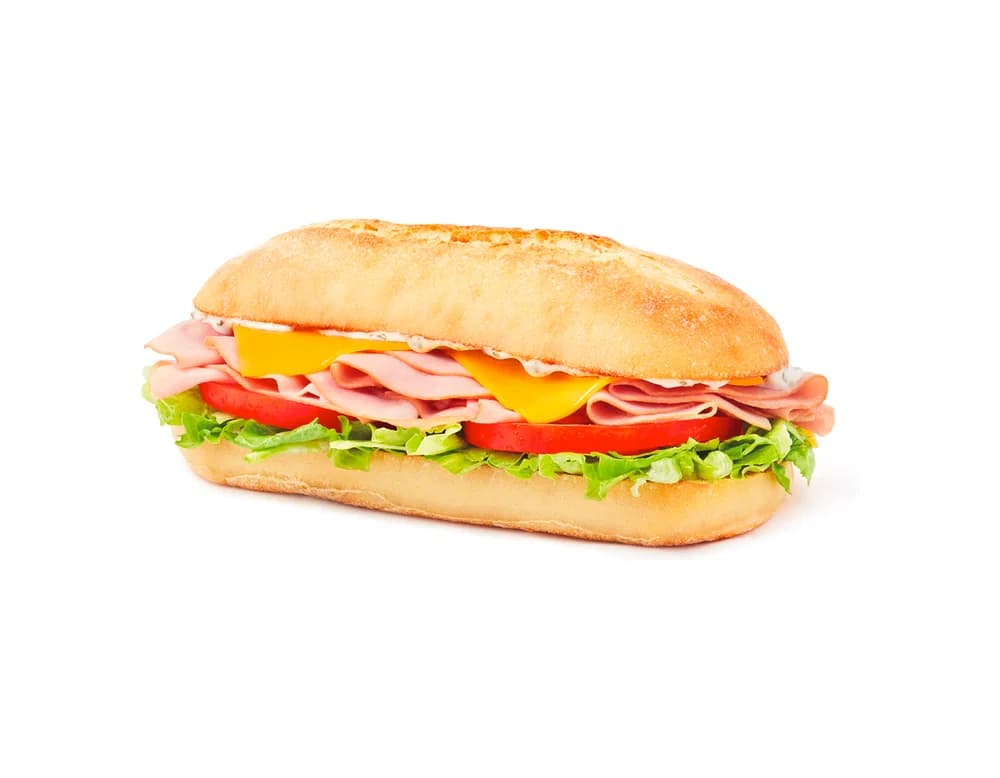 Large Ham & Cheddar Artisan Sandwich