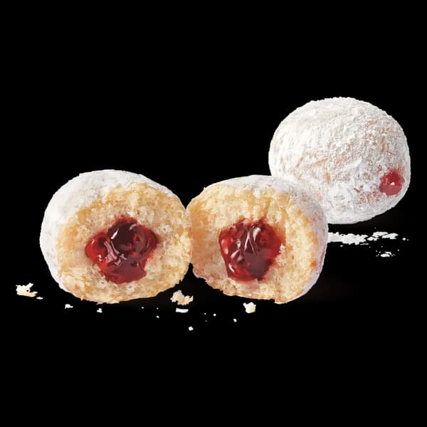 Powdered Strawberry Filled Timbit