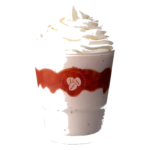 Strawberry Drizzle Frappé
