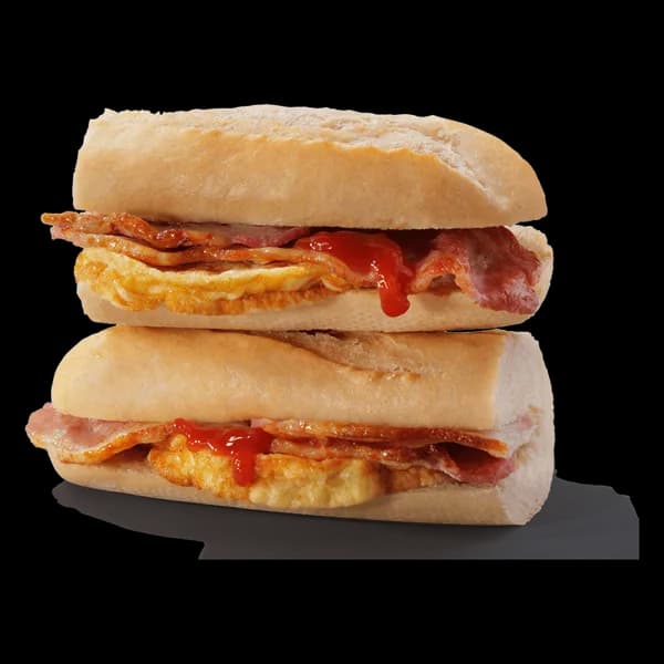 Bacon and Omelette Breakfast Baguette