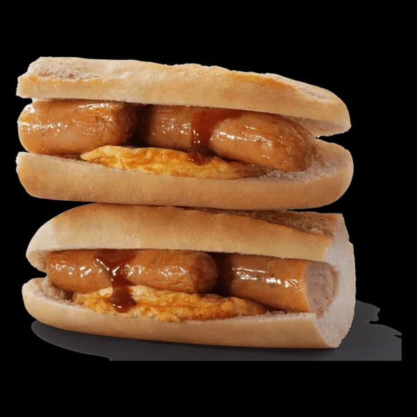 Sausage and Omelette Breakfast Baguette