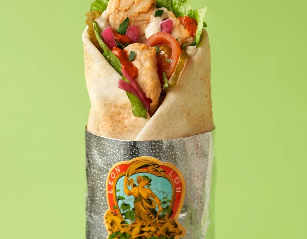 Vegan Harissa Chick'n Wrap