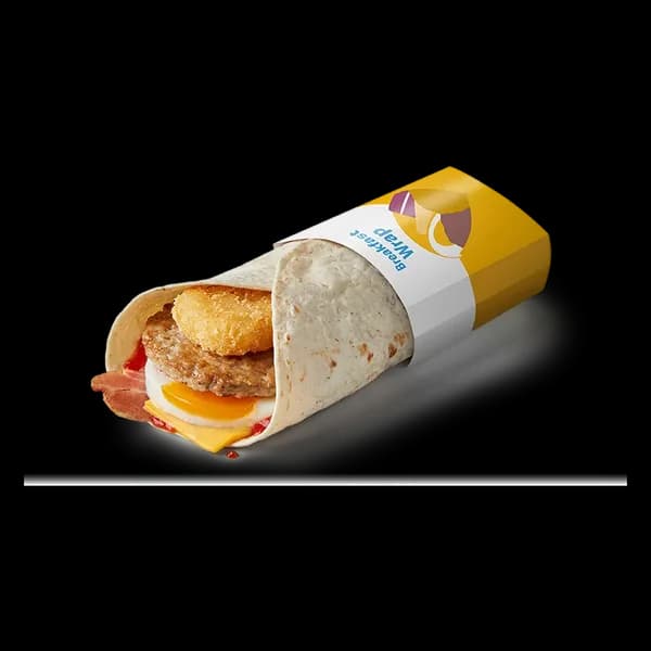 Breakfast Wrap with Ketchup