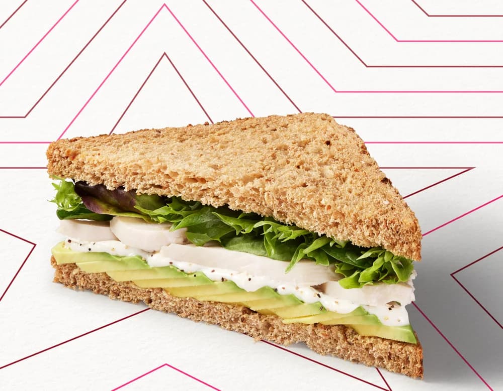 Chicken, Avocado & Basil Half Sandwich