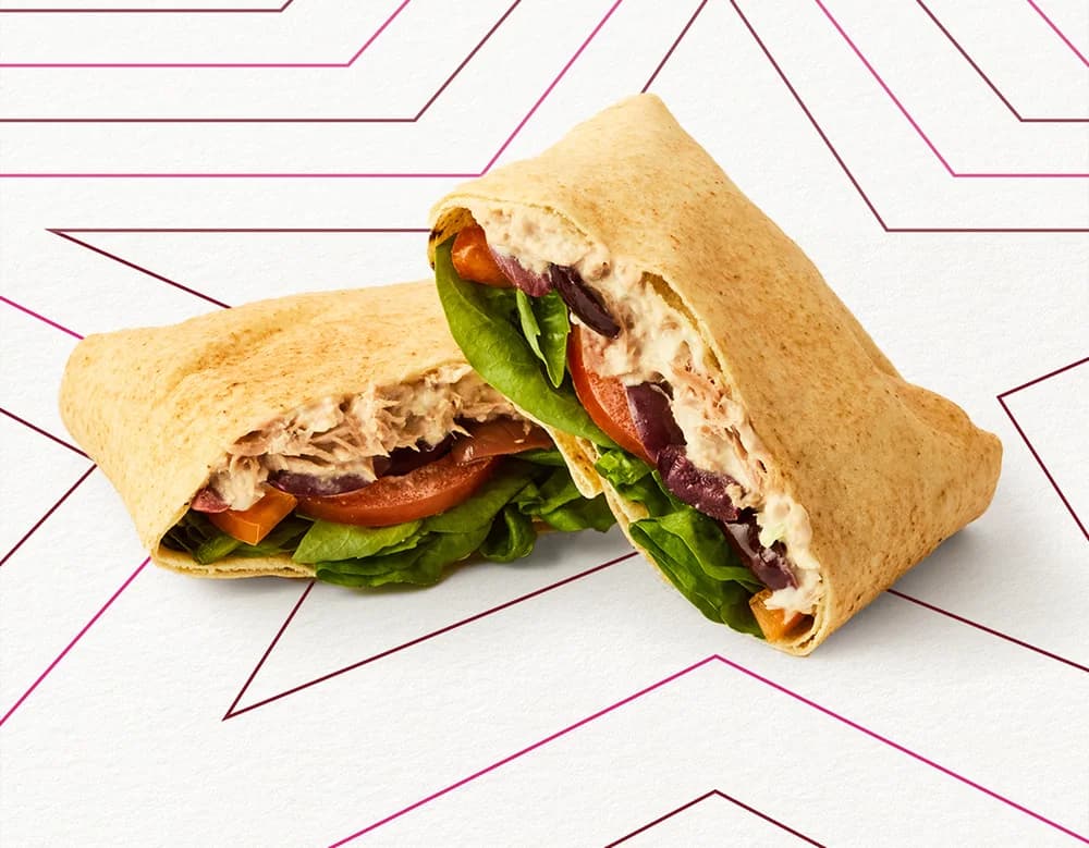 Mediterranean Style Tuna Flatbread
