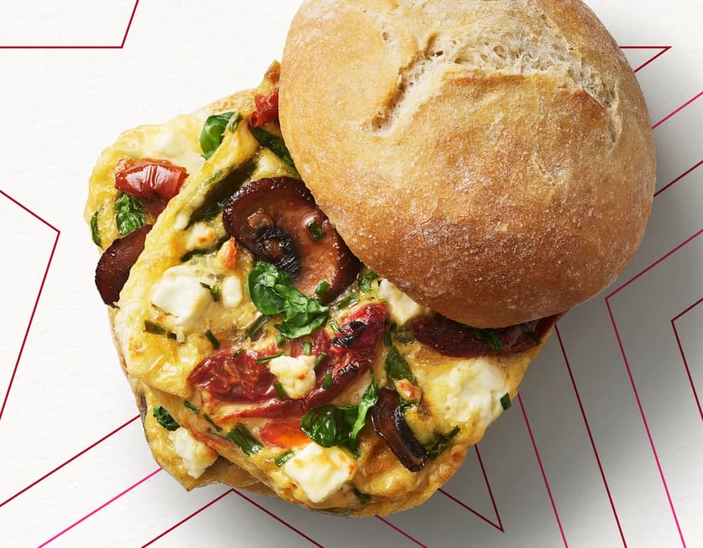 Pret's Veggie Breakfast Ciabatta