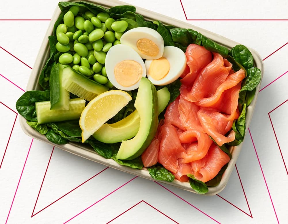 Smoked Salmon & Egg Protein Plate