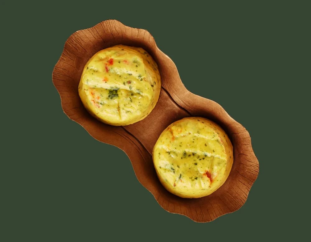 Egg White Bites with Three Cheese & Red Pepper