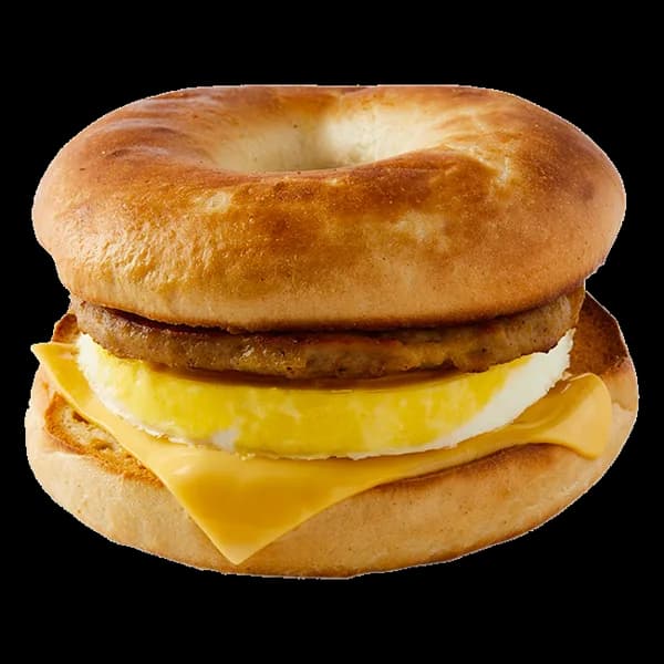 Grilled Breakfast Bagel with Sausage