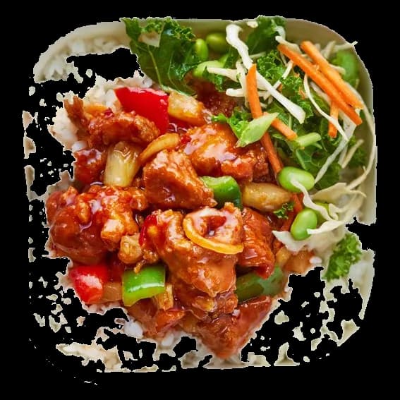 Sweet chilli chicken bento
