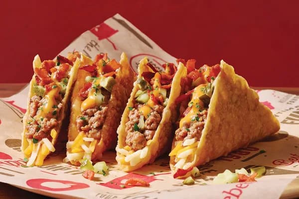 Bacon Cheeseburger Wonton Tacos
