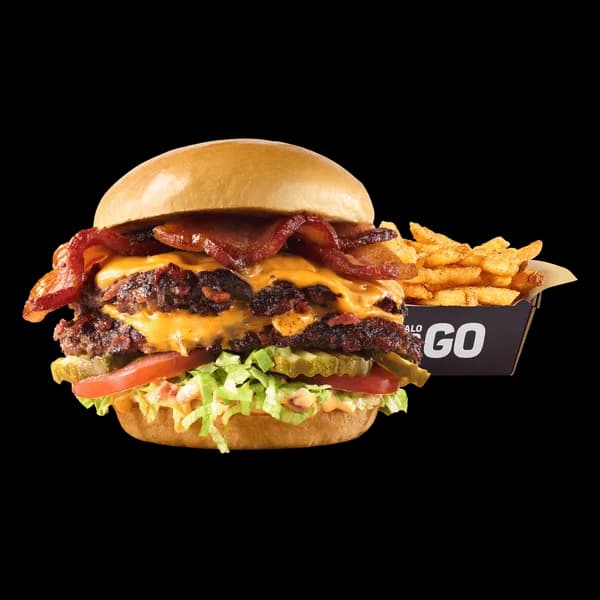 Triple-Bacon Cheeseburger