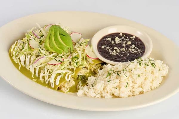 Green Chile Chicken Enchiladas