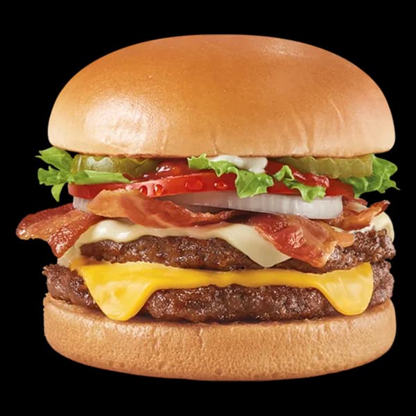 Bacon Two Cheese Deluxe Burger, Triple