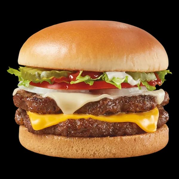Two Cheese Deluxe Burger, Triple